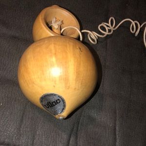Vilac Vintage Wood Spinning Top Toy Self Winding